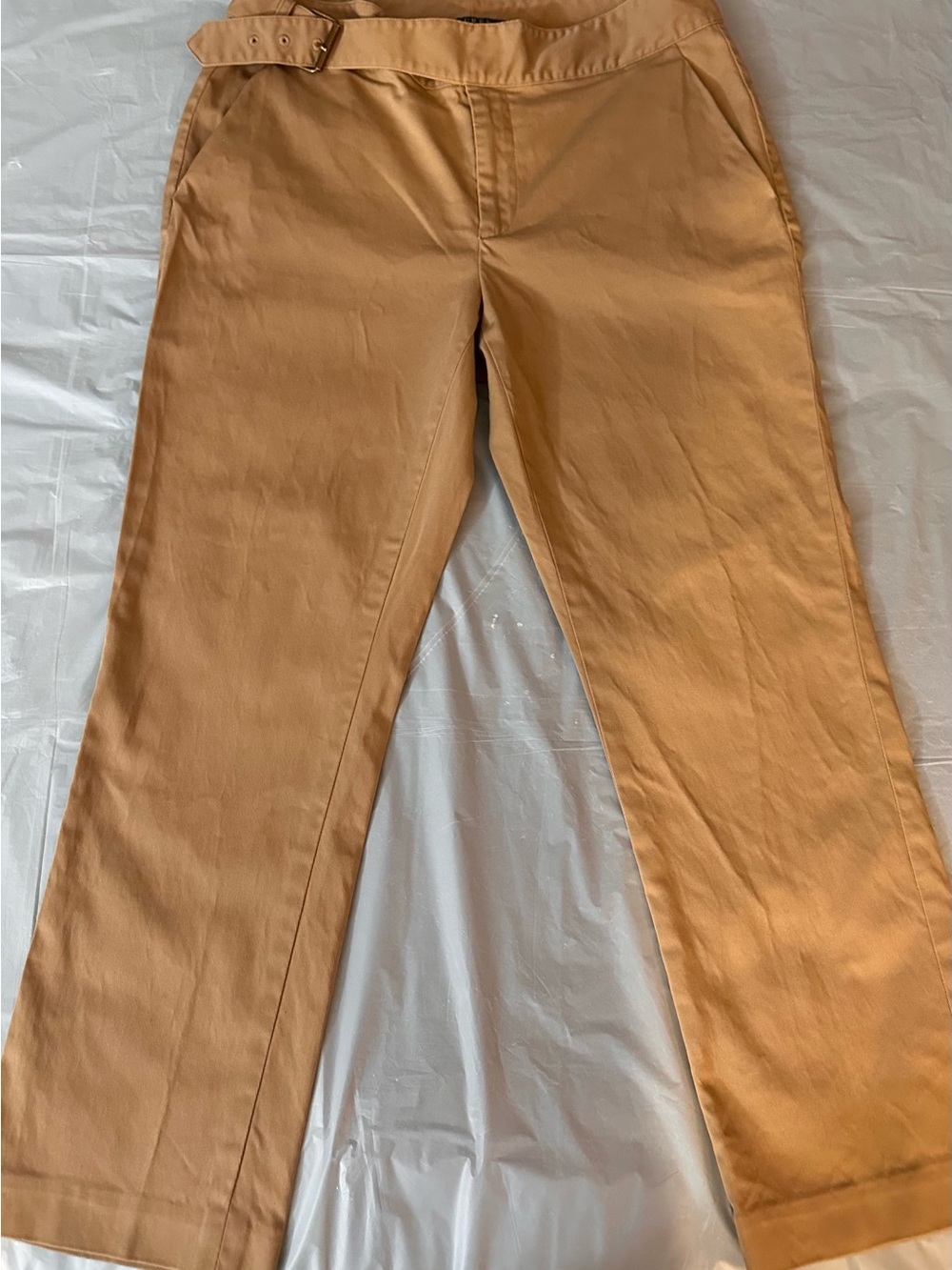 Ralph Lauren Wide-Leg Jeans in Tan